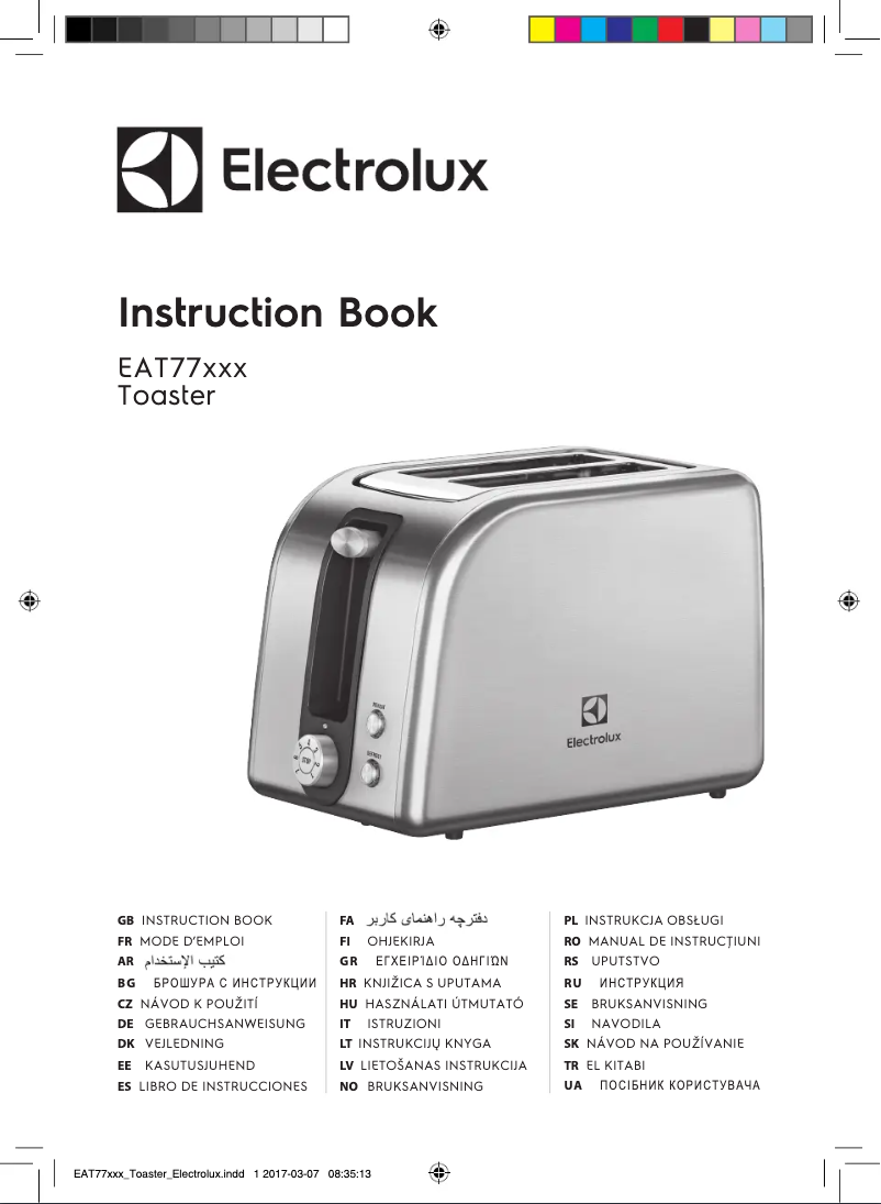 Página 1 del manual Manual de usuario Electrolux EAT7700