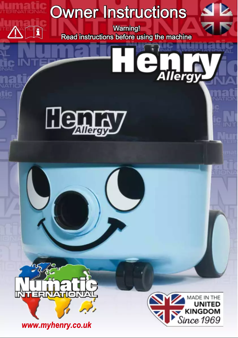 Página 1 del manual Manual de usuario Numatic Henry Allergy HVA160-11