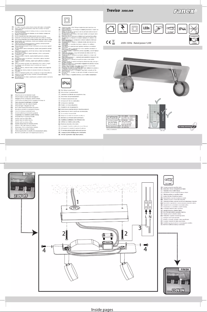 Imagen de la primera página del manual del dispositivo Treviso 3000.069