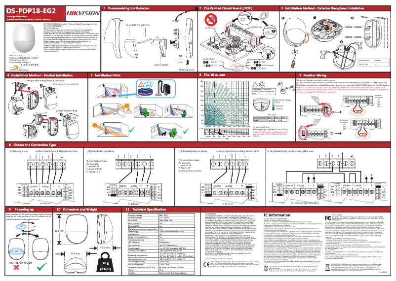 Imagen de la primera página del manual del dispositivo DS-PDP18-EG2