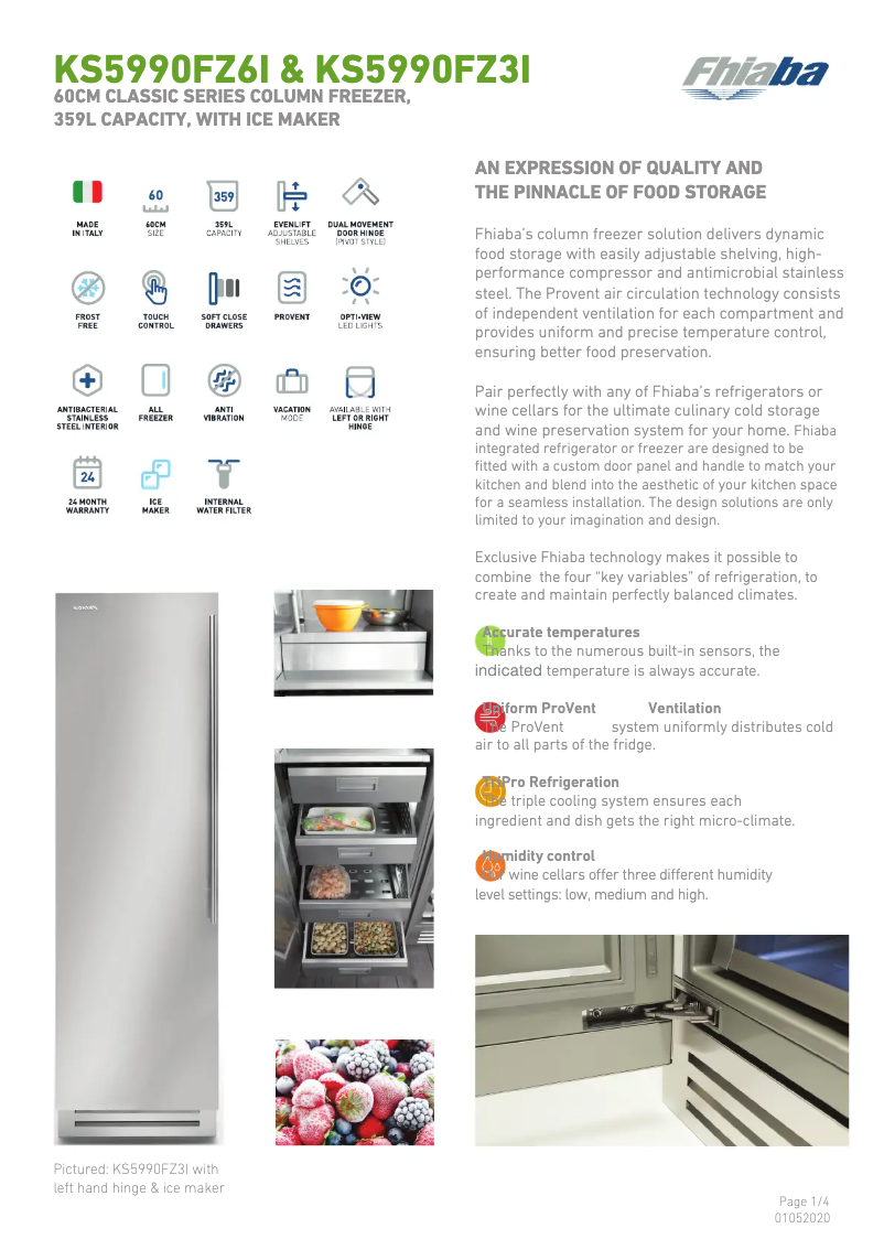 Imagen de la primera página del manual del dispositivo KS5990FZ3I