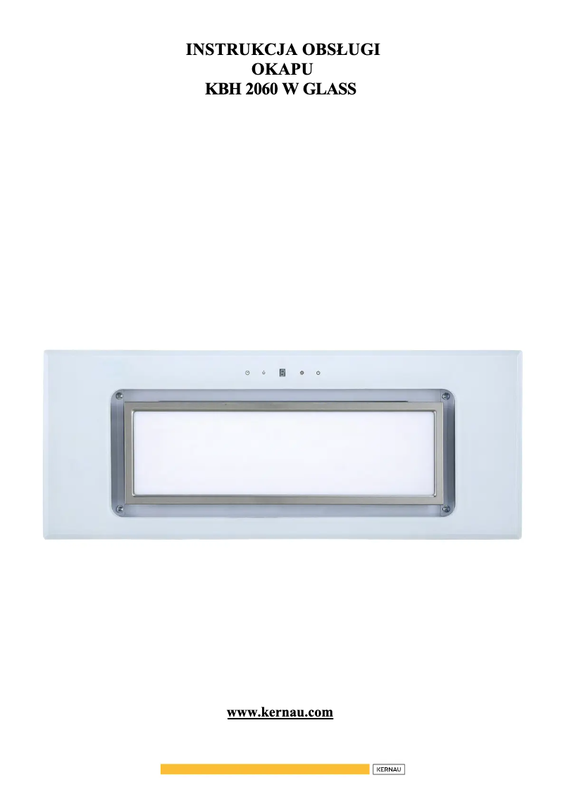 Página 1 del manual Manual de usuario Kernau KBH 2060 W