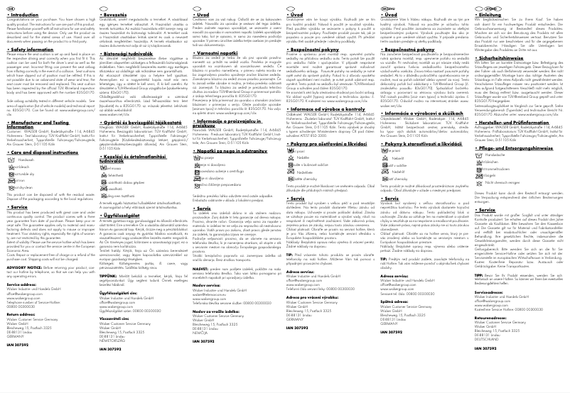 Imagen de la primera página del manual del dispositivo IAN 307592