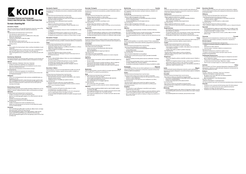 Imagen de la primera página del manual del dispositivo TVSCK120