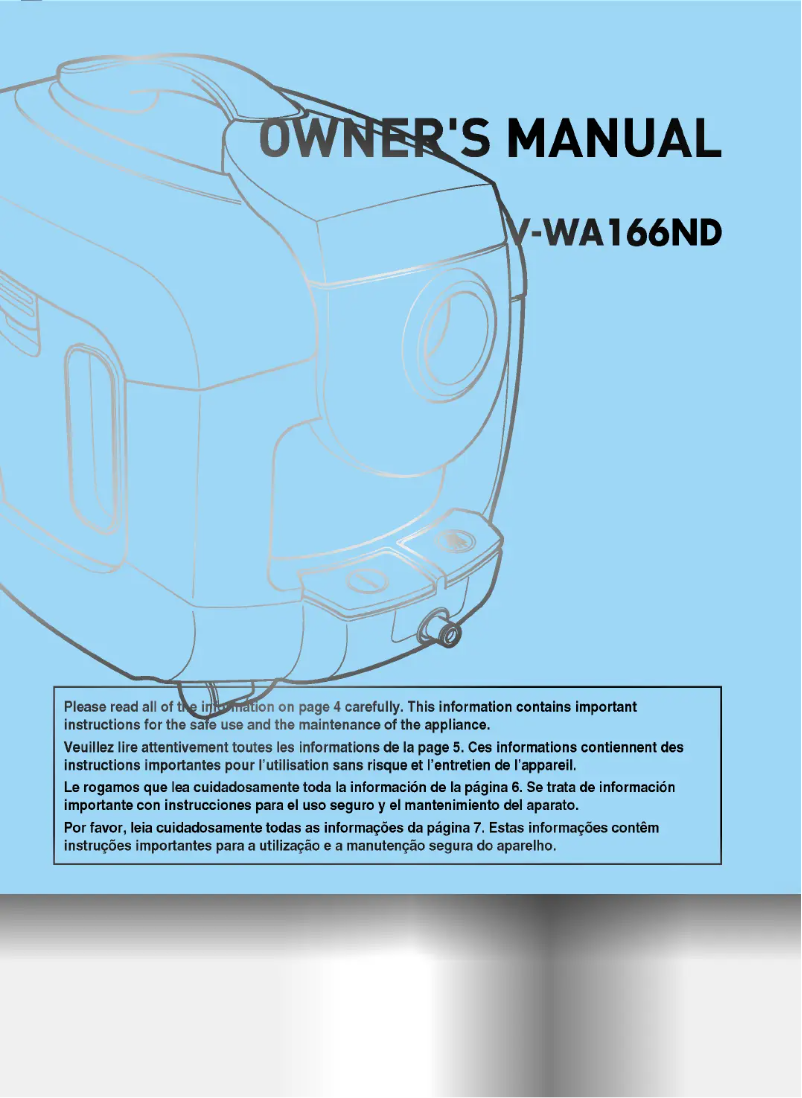 Página 1 del manual Manual de usuario LG V-WA166ND