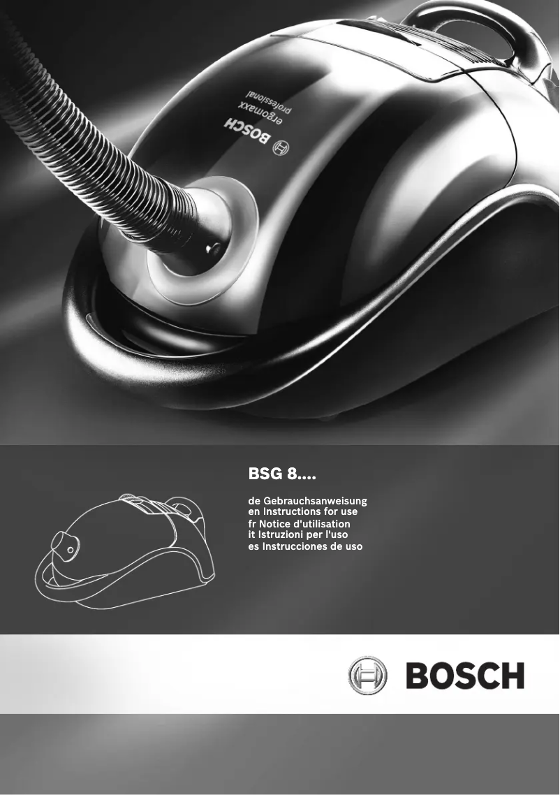 Página 1 del manual Manual de usuario Bosch BSG81666