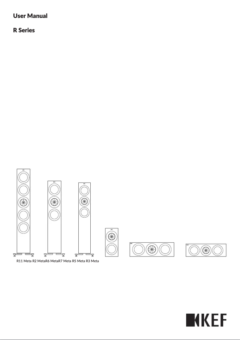 Página nº 1 - Manual de usuario KEF R8 Meta