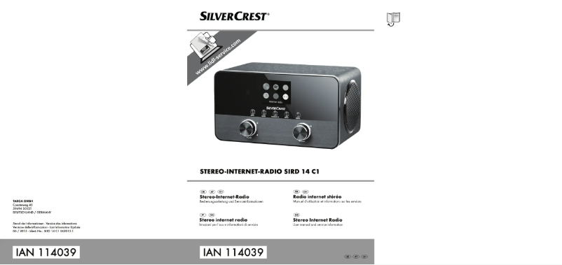 Página 1 del manual Manual de usuario SilverCrest SIRD 14 C1