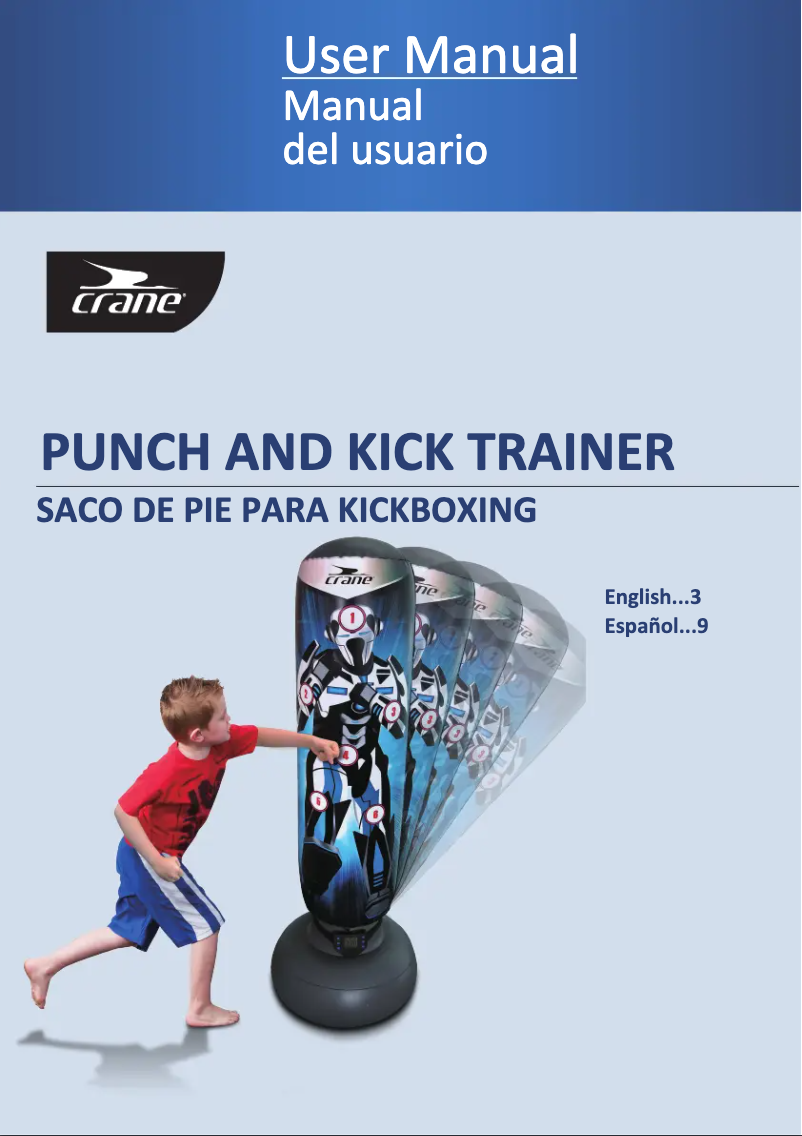Imagen de la primera página del manual del dispositivo Punch and Kick Trainer 1551520