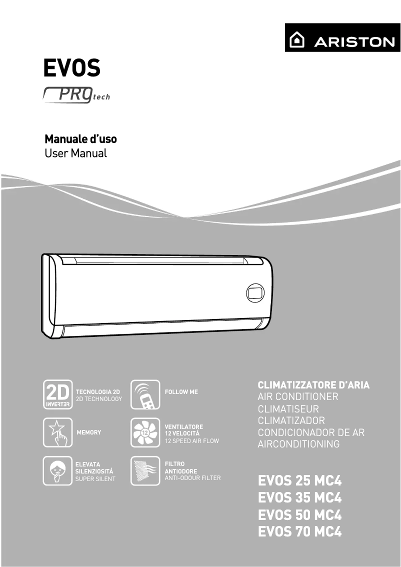 Página 1 del manual Manual de usuario Ariston Thermo Evos 25 MC4