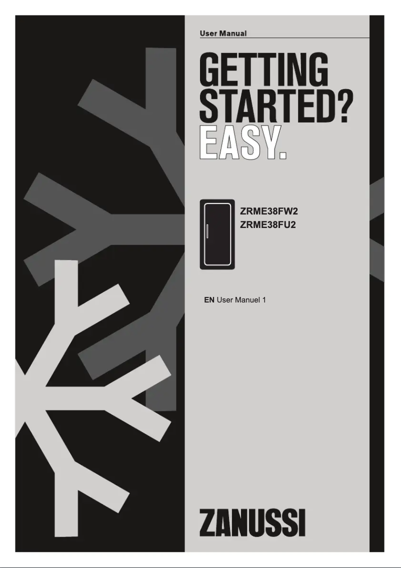 Página 1 del manual Manual de usuario Zanussi ZRME38FU2