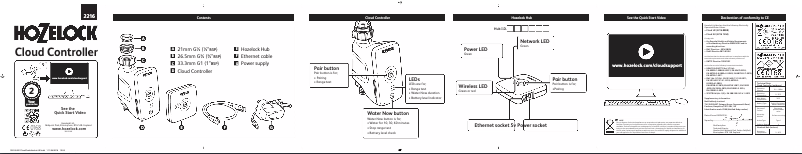 Página 1 del manual Instrucciones / montaje Hozelock Cloud Controller 2216
