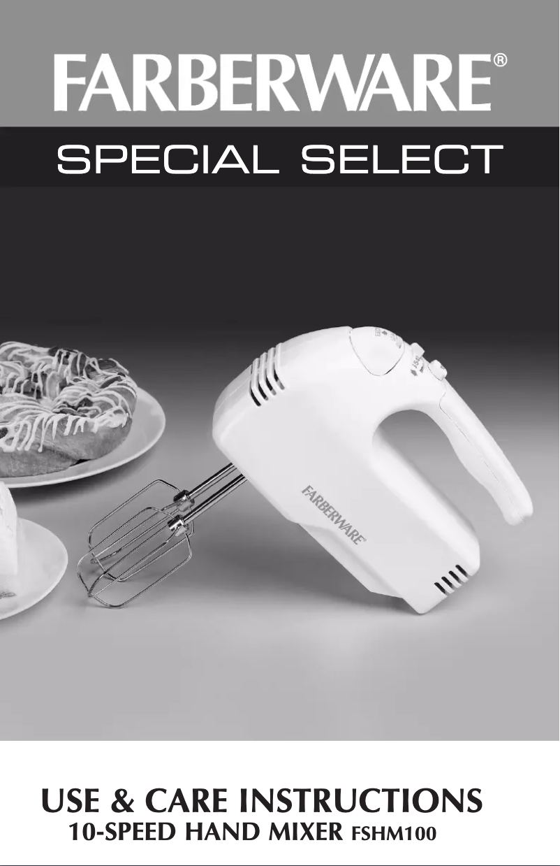 Imagen de la primera página del manual del dispositivo FSHM100