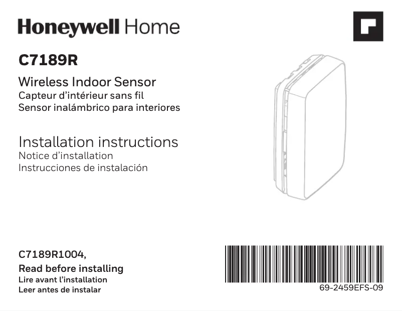 Página 1 del manual Manual de usuario Honeywell YTHX9421R5101WW/U