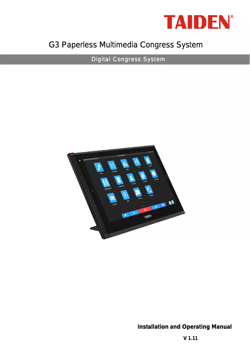 Imagen de la primera página del manual del dispositivo HCS-8338BCE-NP