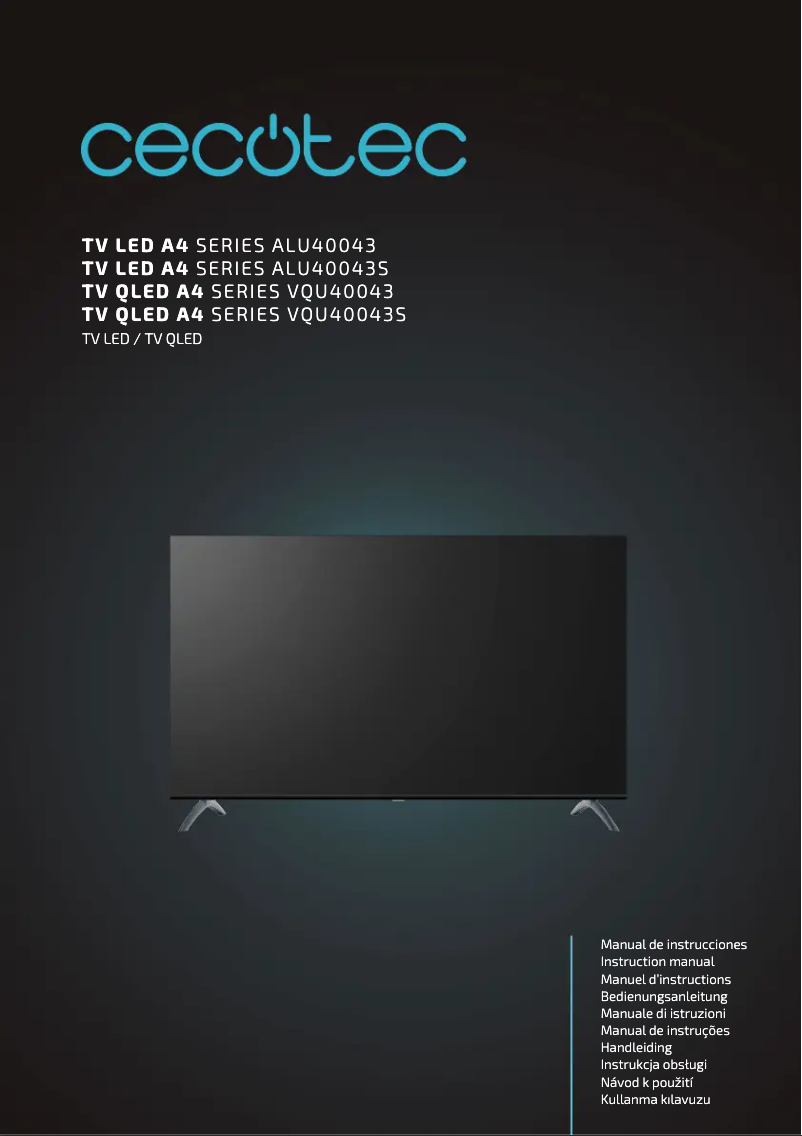 Imagen de la primera página del manual del dispositivo LED A4 series ALU40043