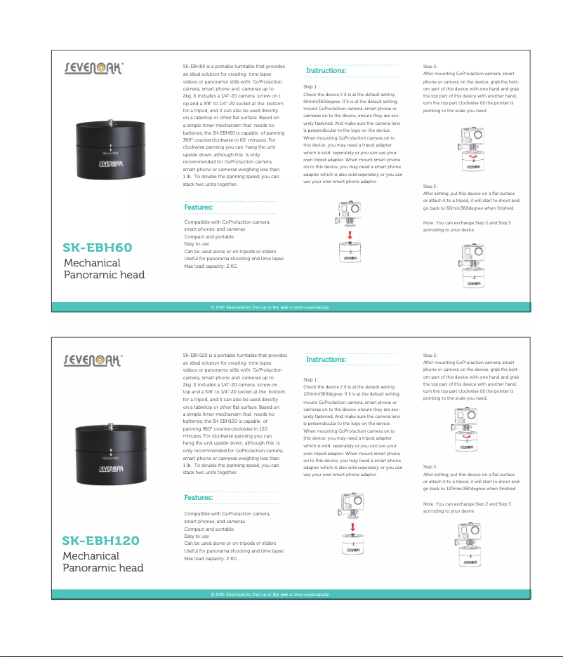 Imagen de la primera página del manual del dispositivo SK-EBH60