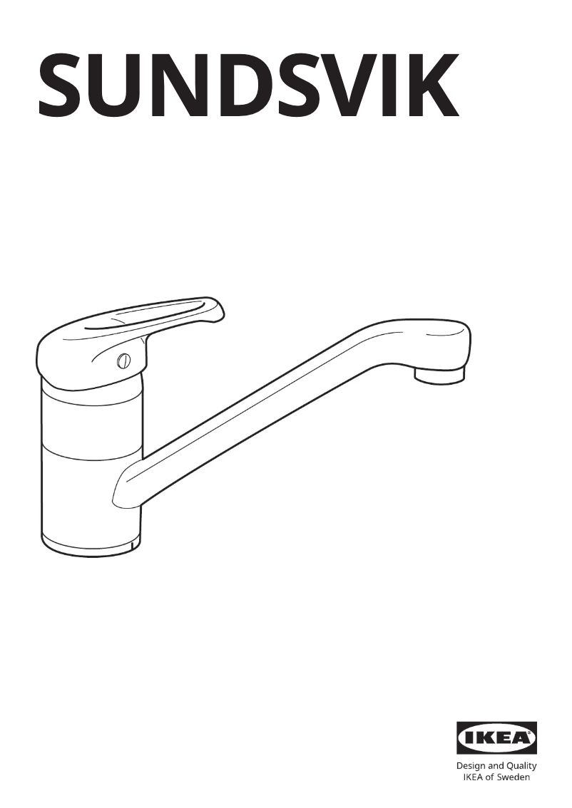 Imagen de la primera página del manual del dispositivo SUNDSVIK 705.073.88