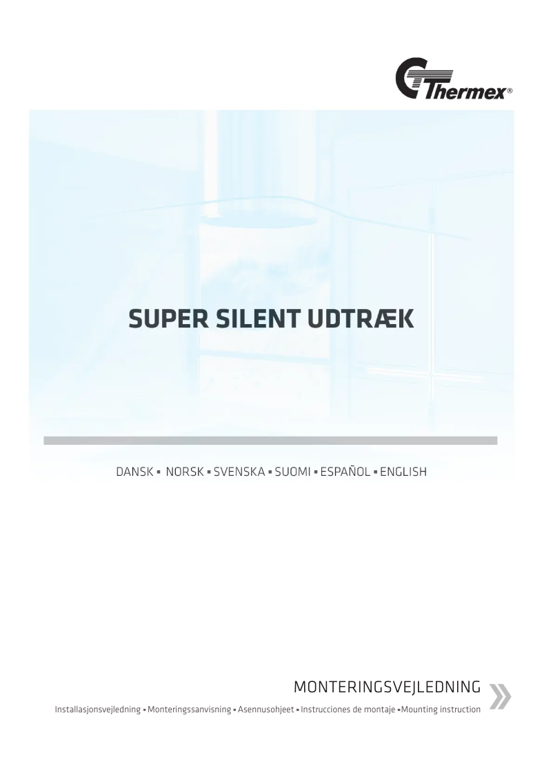 Página nº 1 - Instrucciones / montaje Thermex Super Silent