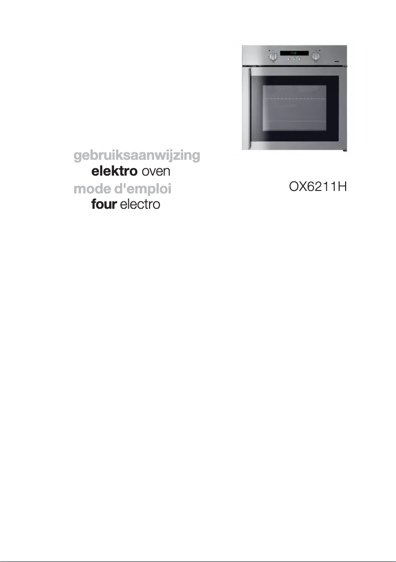 Página 1 del manual Manual de usuario Atag OX6211H