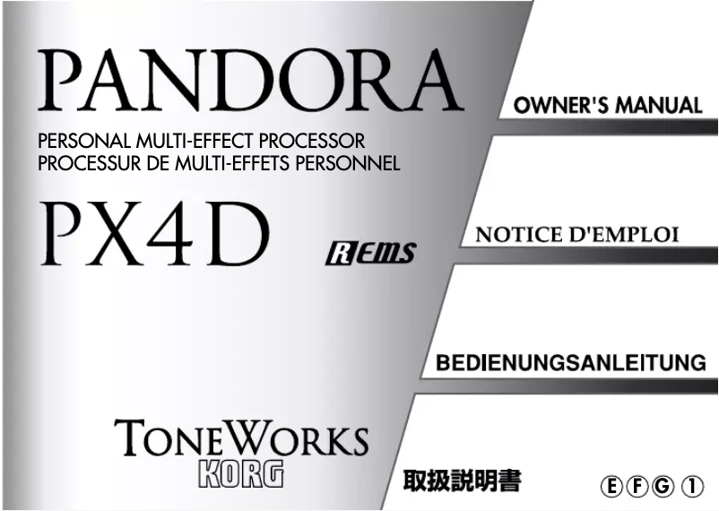 Imagen de la primera página del manual del dispositivo PX4D