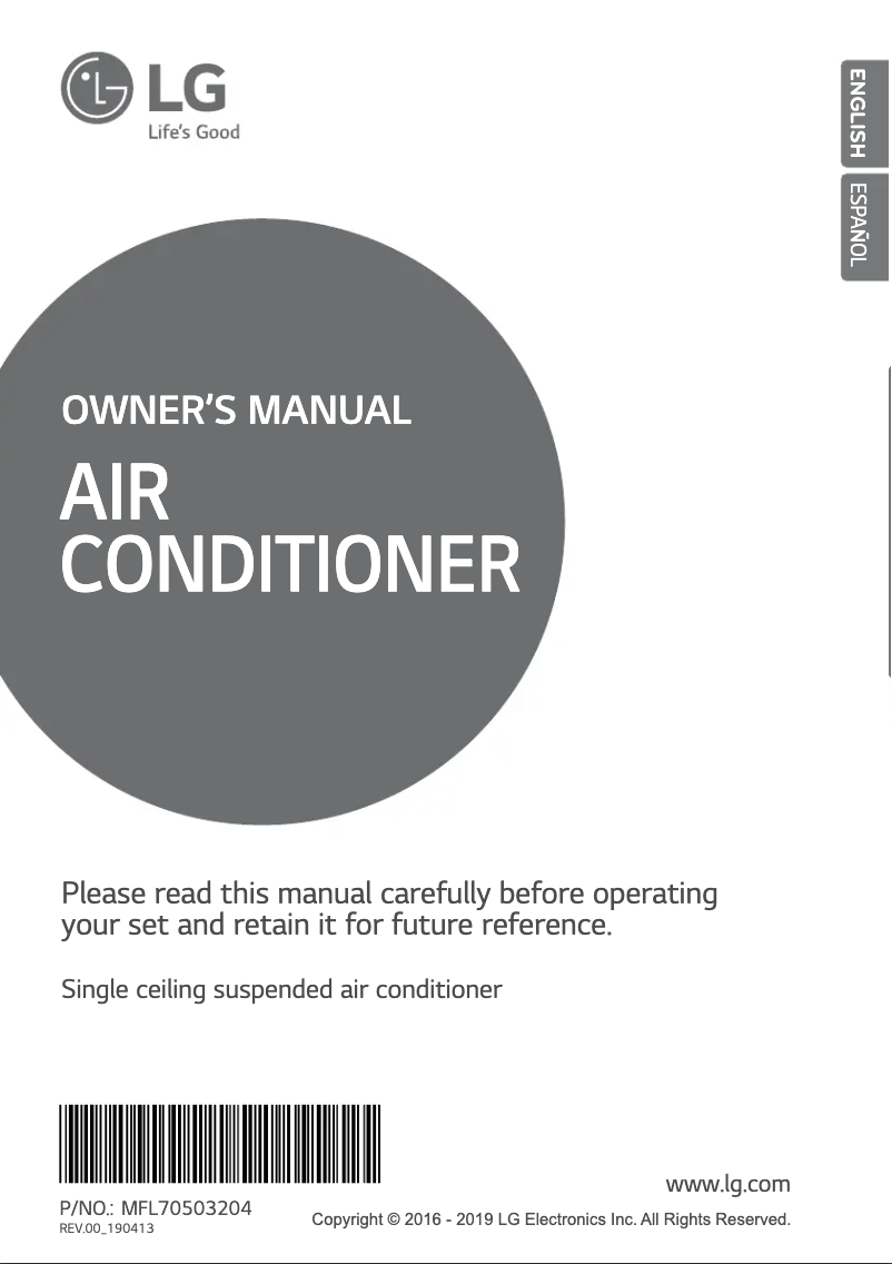 Imagen de la primera página del manual del dispositivo AVNQ40GM1A4