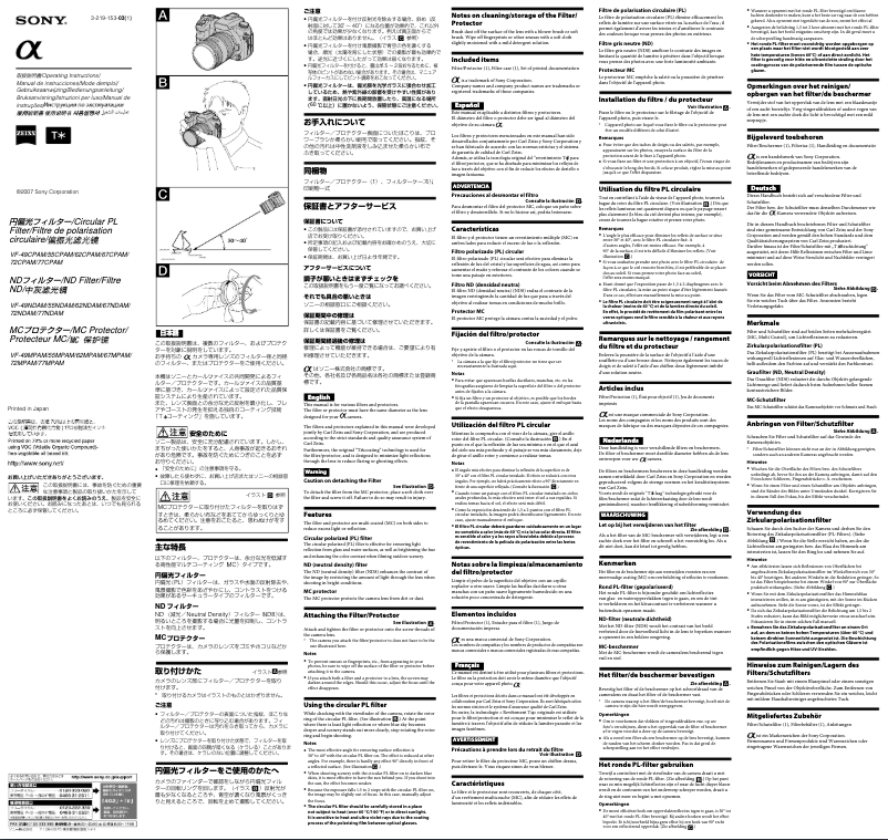 Imagen de la primera página del manual del dispositivo VF-62NDAM