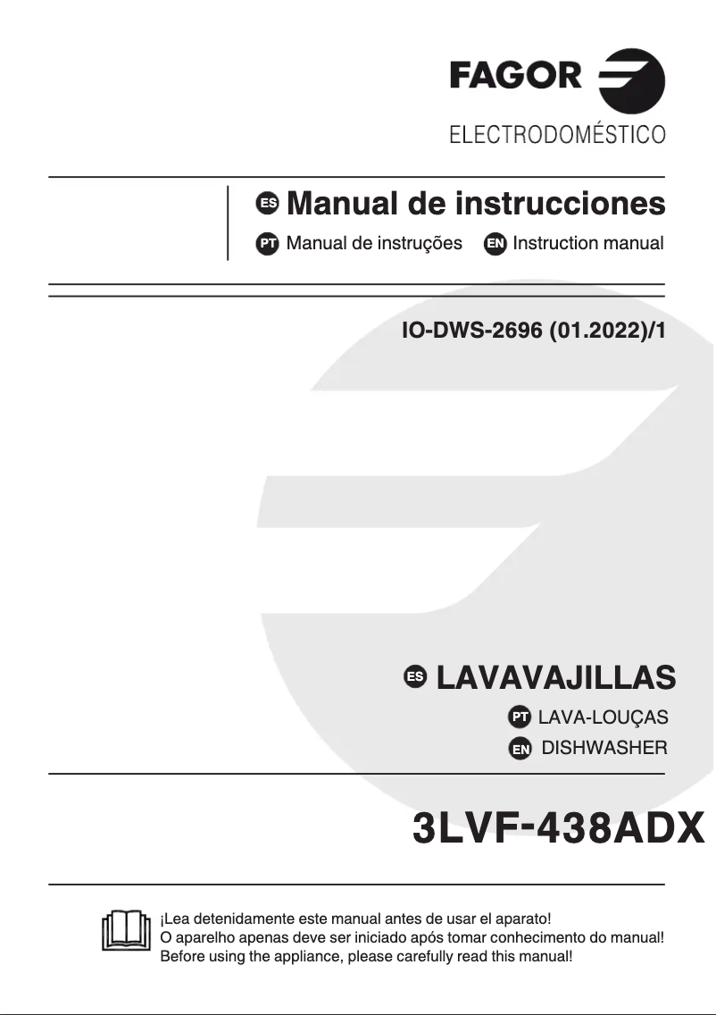 Imagen de la primera página del manual del dispositivo 3LVF-438ADX