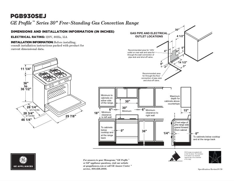 Imagen de la primera página del manual del dispositivo PGB930SEJSS