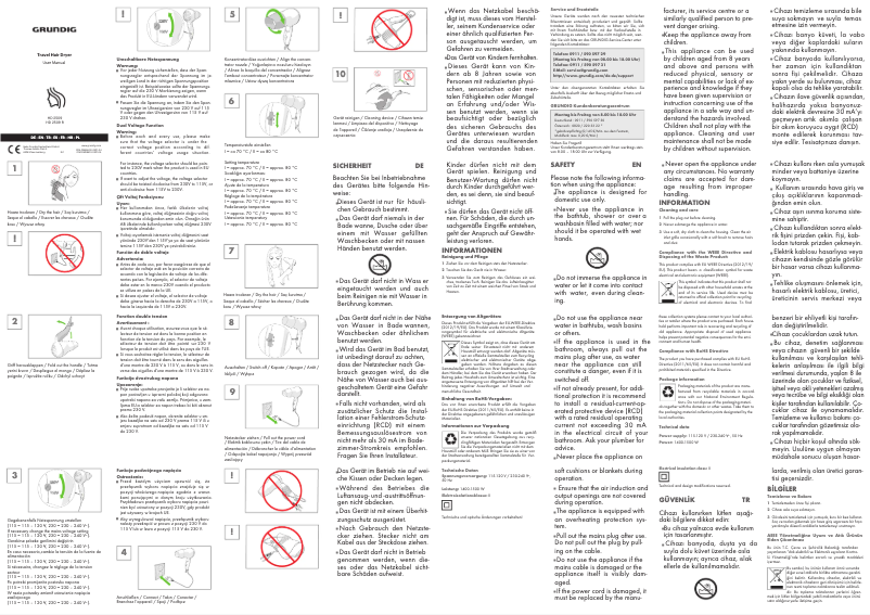 Página 1 del manual Manual de usuario Grundig HD2509 Sport & Travel