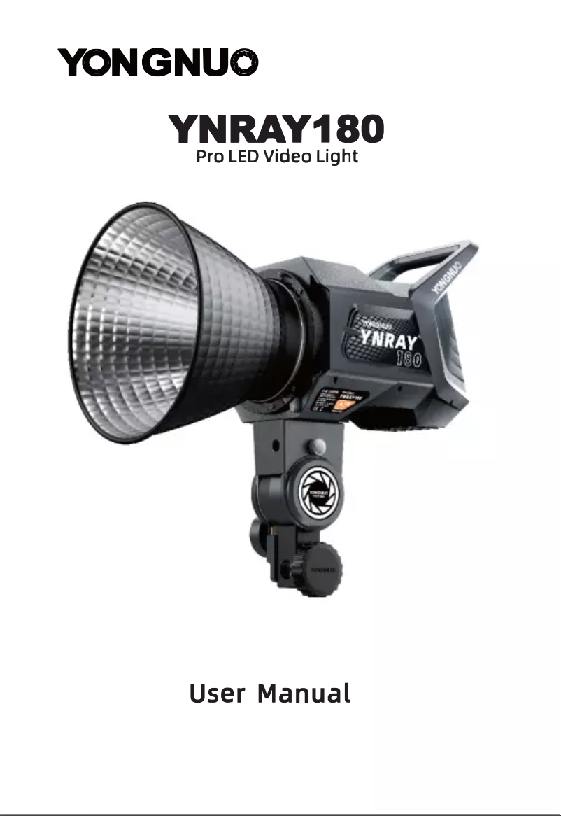 Página 1 del manual Manual de usuario Yongnuo YNRAY180