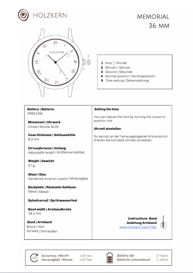 Página 1 del manual Manual de usuario Holzkern Diana
