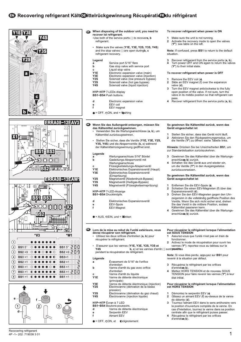 Página 1 del manual Manual de usuario Daikin ERRA08EAW1