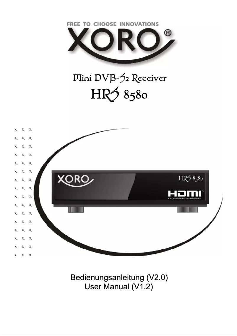 Página 1 del manual Manual de usuario Xoro HRS 8580