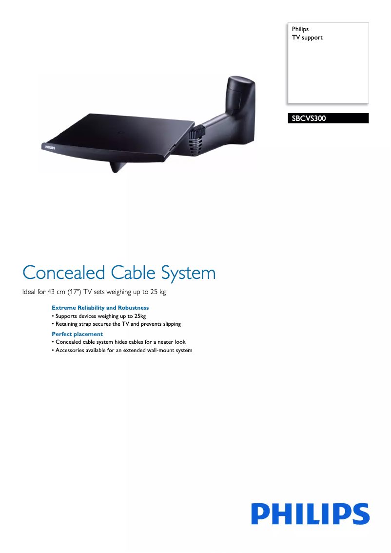 Página 1 del manual Folleto Philips SBCVS300