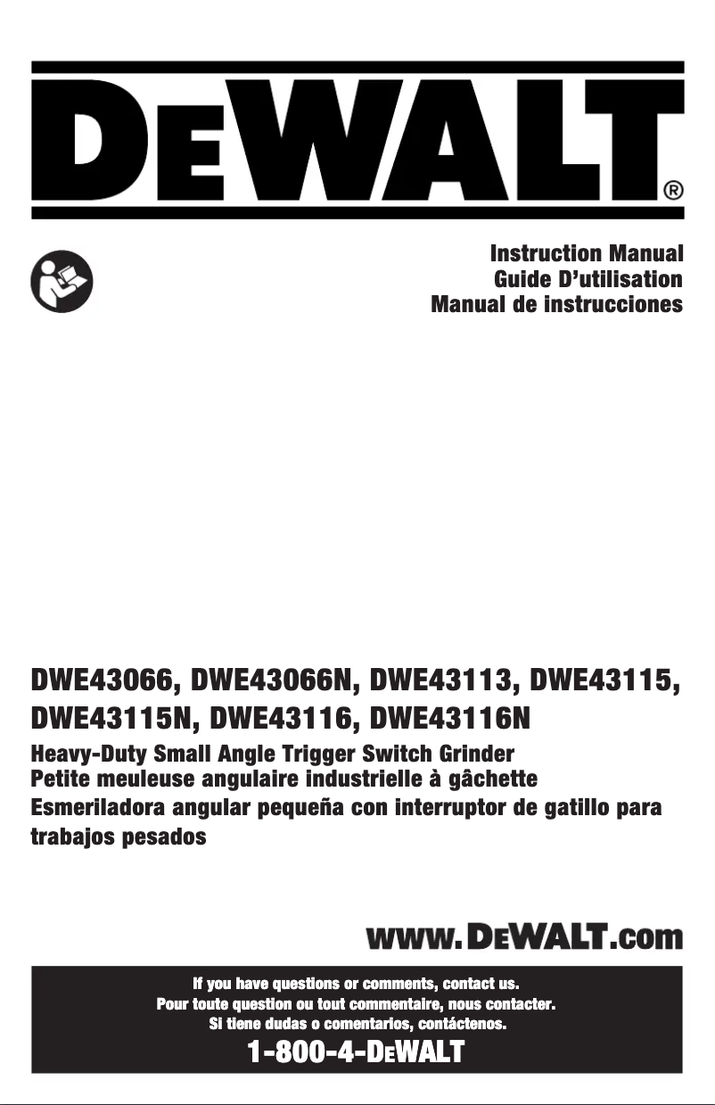 Imagen de la primera página del manual del dispositivo DWE43066