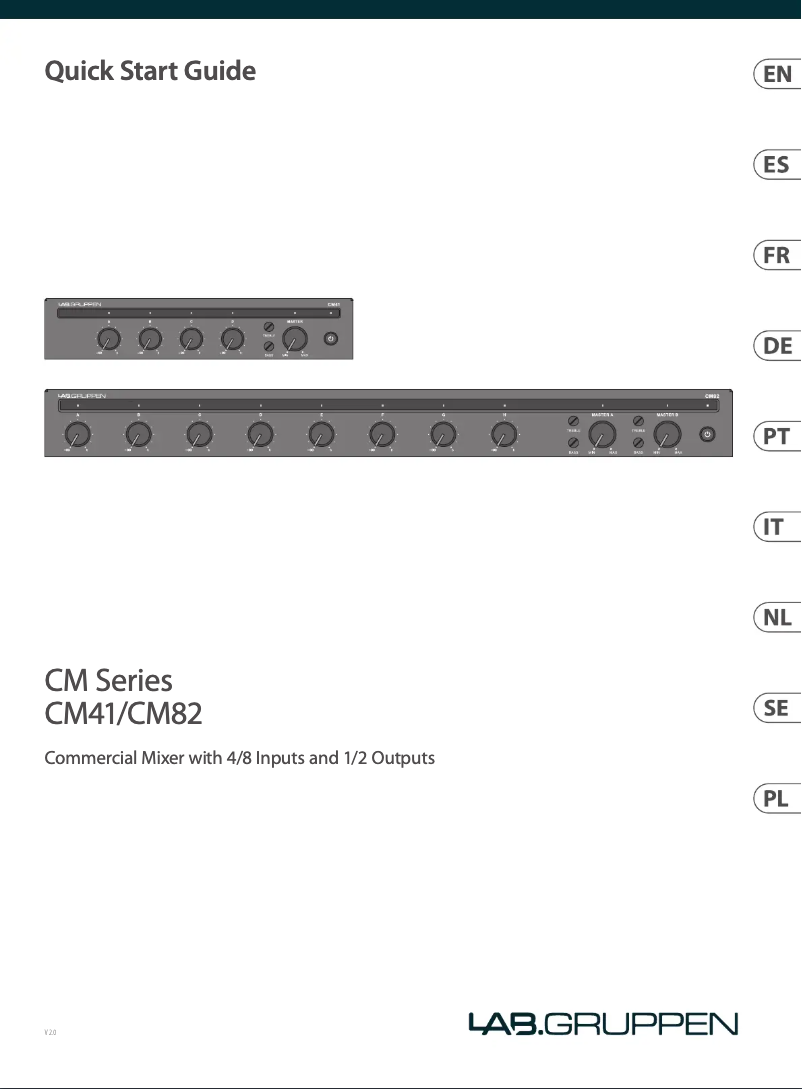 Imagen de la primera página del manual del dispositivo CM41