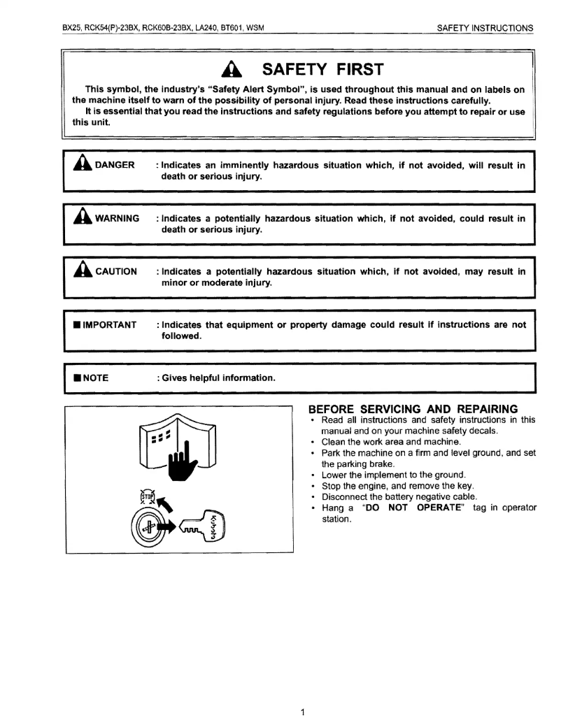 Imagen de la primera página del manual del dispositivo RCK60B-23BX