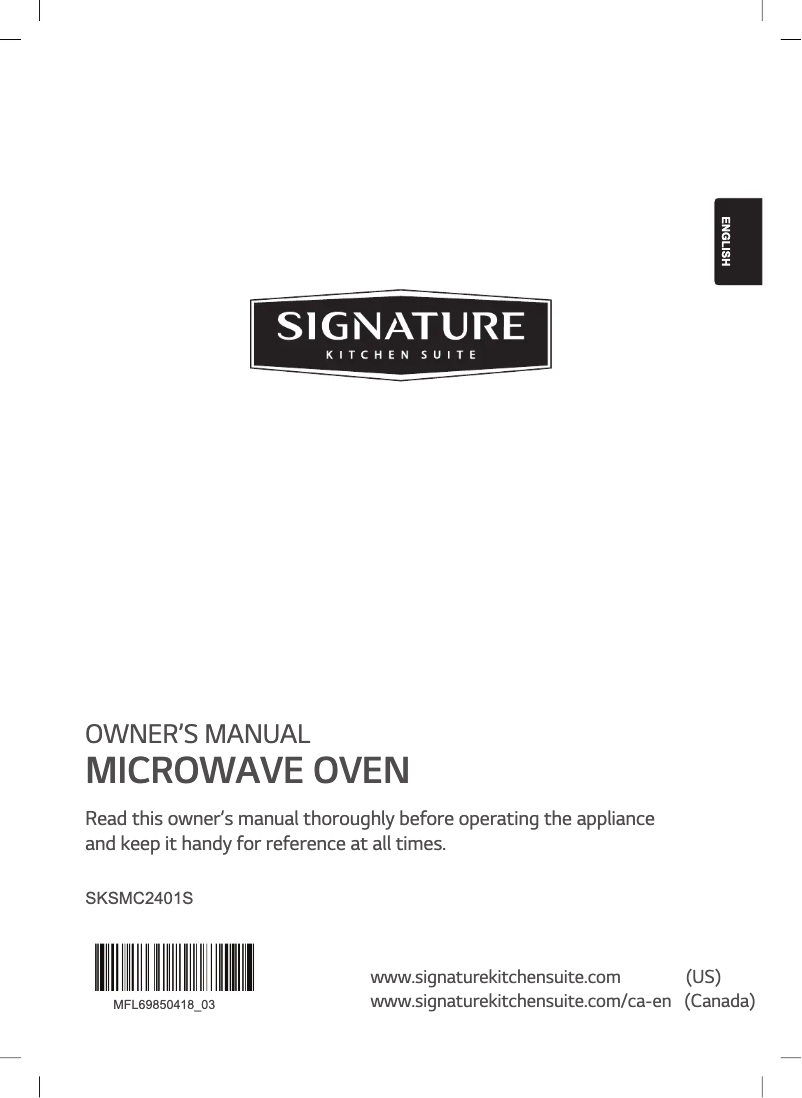 Imagen de la primera página del manual del dispositivo SKSMC2401S