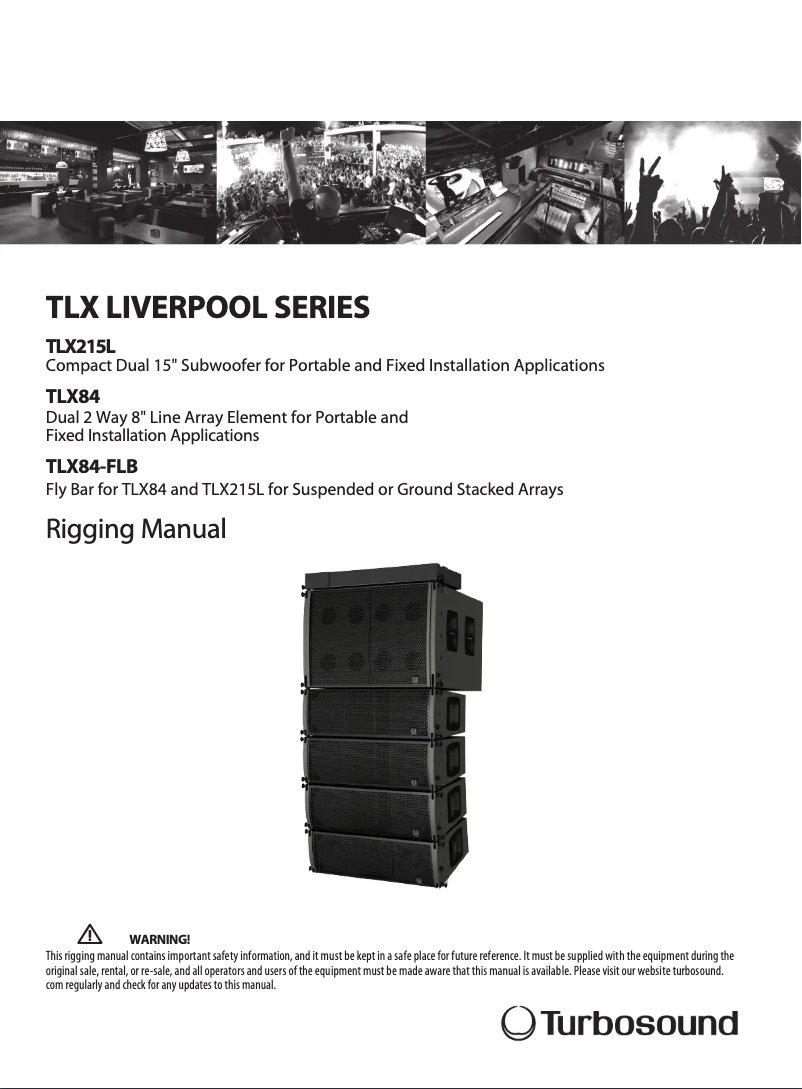 Página 1 del manual Manual de usuario Turbosound Liverpool TLX84