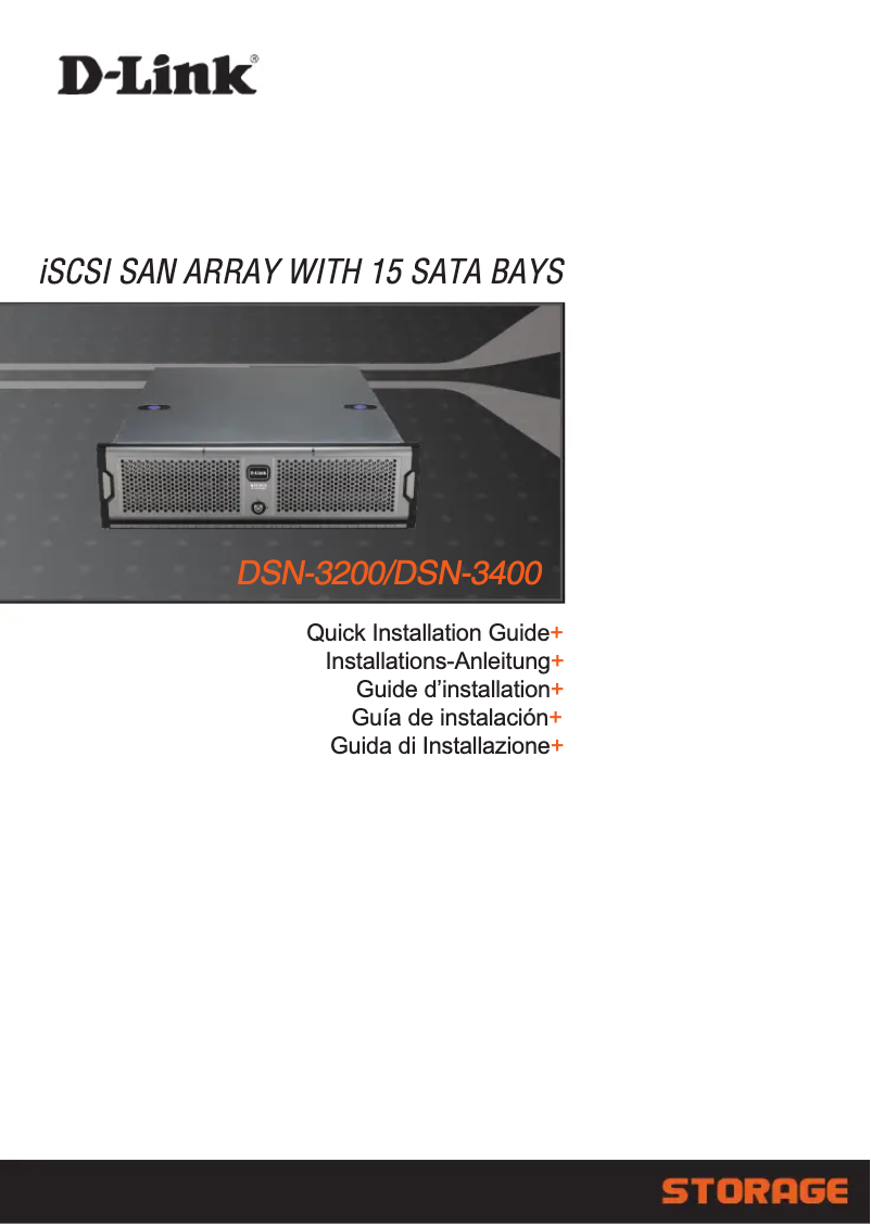 Imagen de la primera página del manual del dispositivo DSN-3200