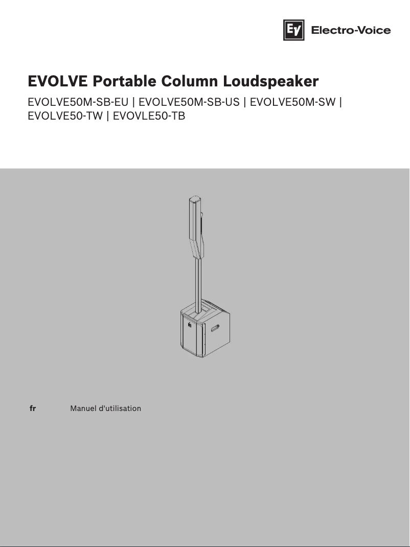 Página 1 del manual Manual de usuario Electro-Voice Evolve 50M