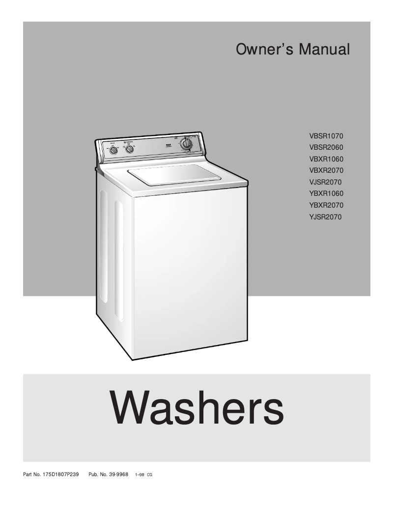 Imagen de la primera página del manual del dispositivo YBXR2070