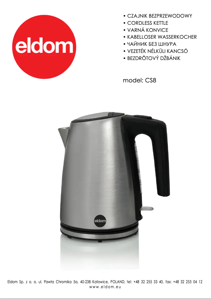 Página 1 del manual Manual de usuario Eldom CS8