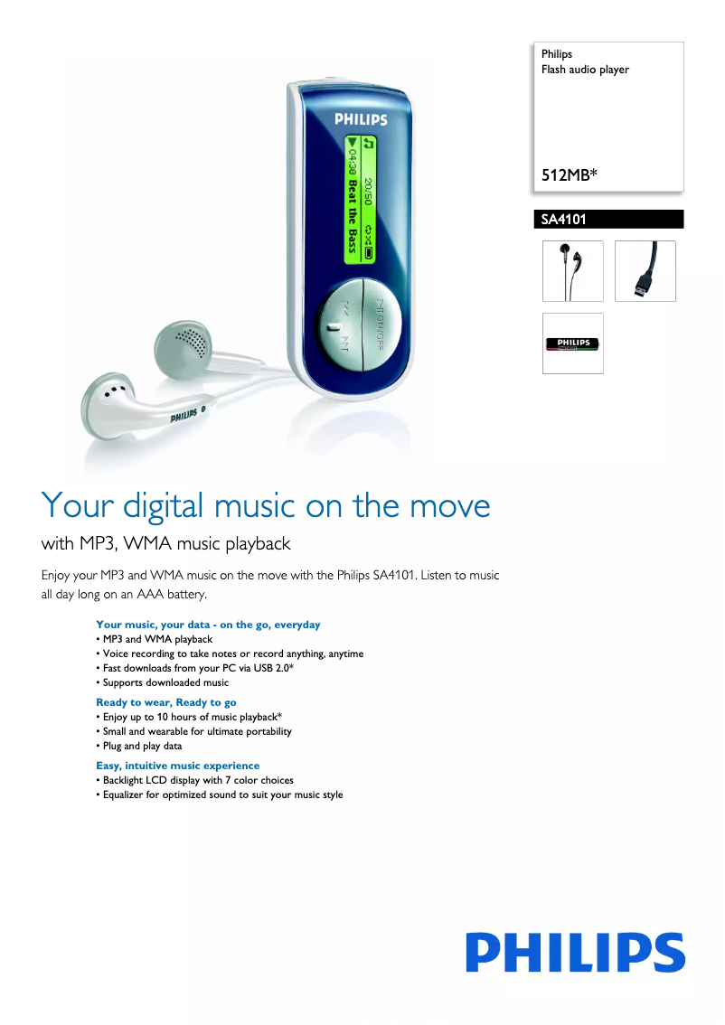 Imagen de la primera página del manual del dispositivo SA4101