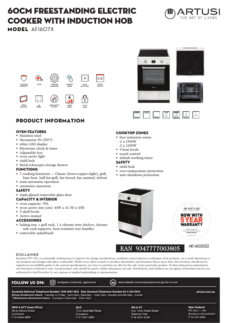 Imagen de la primera página del manual del dispositivo AFI607X