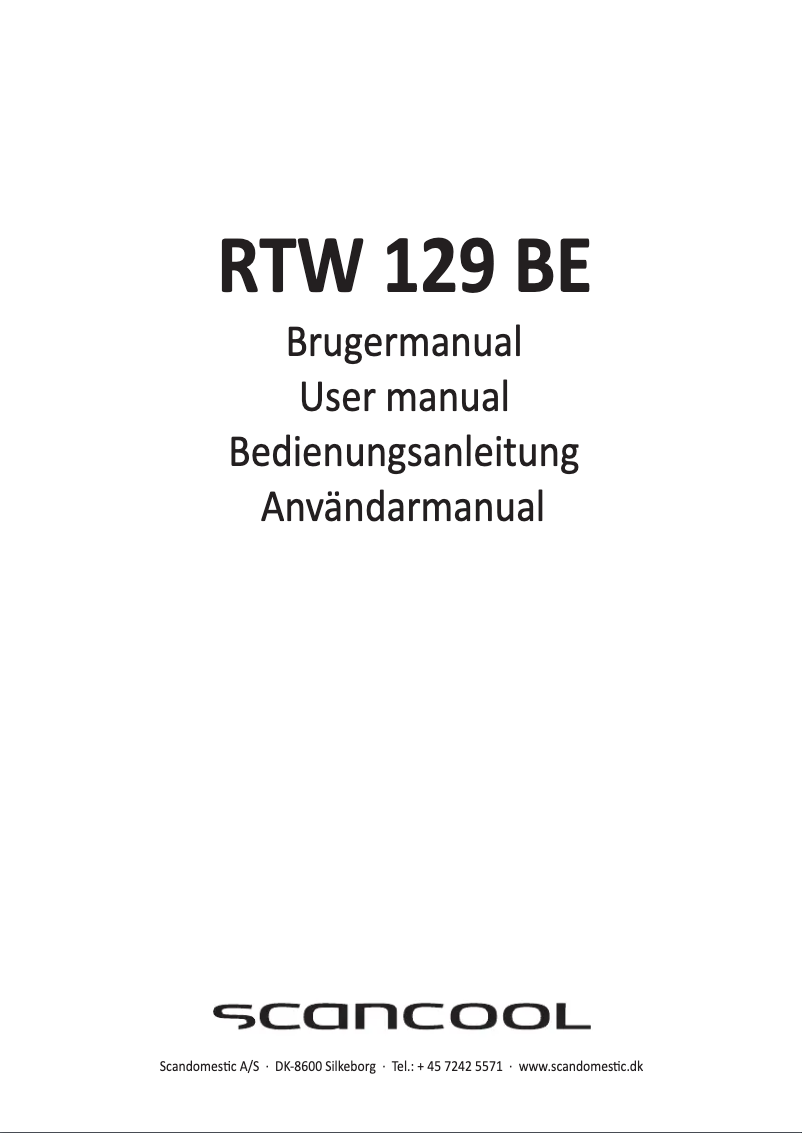 Imagen de la primera página del manual del dispositivo RTW 129 BE