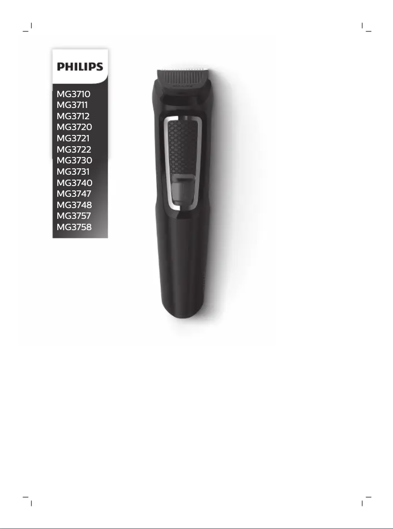 Imagen de la primera página del manual del dispositivo Multigroom Series 3000 MG3720