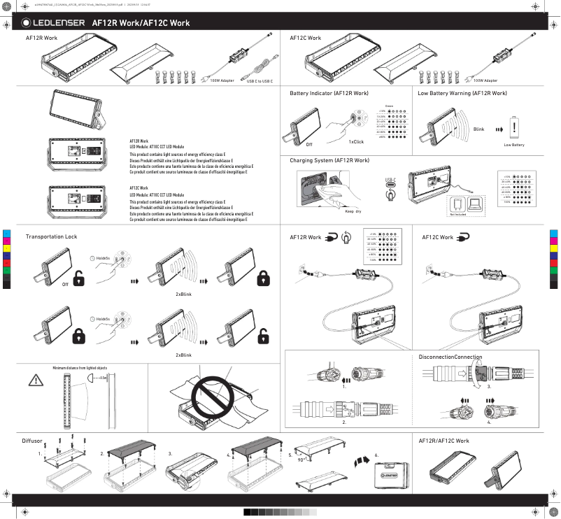 Imagen de la primera página del manual del dispositivo AF12C