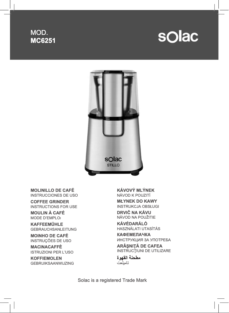 Página 1 del manual Manual de usuario Solac MC6251